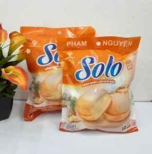 Bánh bông lan kem dừa SOLO 168GR (12 cái x14gr)