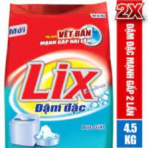 Bột giặt Lix Extra đậm đặc 4.5kg