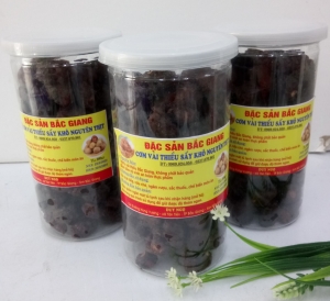 CƠM VẢI THIỀU SẤY KHÔ BẮC GIANG 500GR