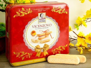 Bánh quy hộp thiếc nhân bơ ITaLy 400gr