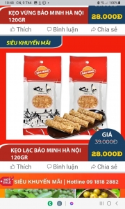 Kẹo lạc Bảo Minh Hà Nội 120gr