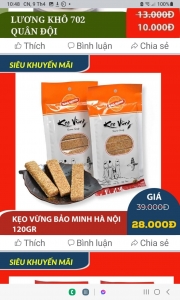 Kẹo vừng Bảo Minh Hà Nội 120gr