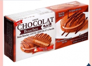 Bánh chocolate và cacao 162gr/6 cái 