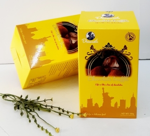 Kẹo chocolate Truffle hình nấm 120gr Hồng Kong màu vàng 