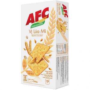 Bánh quy AFC vị lúa mì 200gr (8 gói x 25gr)