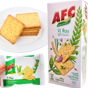 Bánh quy AFC VỊ RAU 200GR (8 GÓI X 25GR)